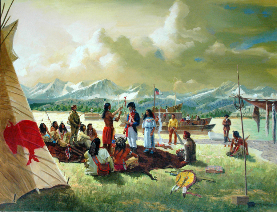 Lewis and Clark in Teton Sioux Country